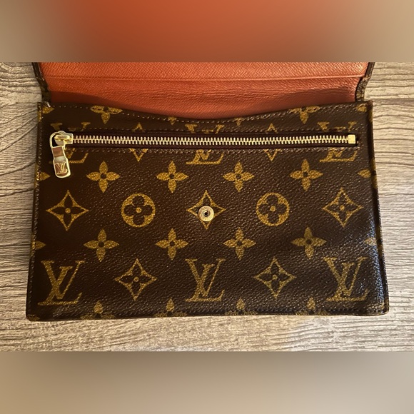 Louis Vuitton Monogram Pochette Rabat 20 Bag + Unbranded Removable Gold Chain - Picture 9 of 16